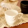 Muggar Creative Lip Cup Svartvitt par Mugg Nordic Home Decor Milk Coffee Ceramic Water Cups Drinkware Present K￶k