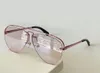 Vet piloot zonnebril voor vrouwen mannen goud paars tot roze gradiënt mode mode zonnebril occhiali da sole firmati uv400 brillen met 235e