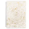 Anteckningar A5 Starry Sky Spiral Coil Notebook Fodral Blank Grid Paper Boktidning Dagbok Sketchbook för Skolkontor Tillbehör Stationery1