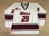 24S #29 JONATHAN QUICK UMASS MINUTEMEN Hockey Jersey Borduursel Gestikt Pas elk nummer en naam Jerseys aan