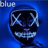 Halloween Horror Masker LED Gloeiende Maskers Purge Shield Election Mascara Kostuum DJ Party Light Up Glow in Dark 10 Colors