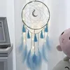 Decorative Objects Figurines LED Lamp Flying Wind Chimes Lighting Dream Catcher Handmade Gifts Dreamcatcher Feather Pendant Roma2354475