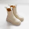 Toddler Girl Boots Children Chelsea Boots Casual Autumn Winter Leather School Boy Shoes Girls Snow Kids Motorcycle Boot 211108