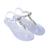 Summer Fashion Flat Sheer Shoes Women Casual Beach Sandals 2022 Nya kvinnor Non-Slip PVC Shoes SHW098 Y220307