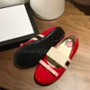 Kinderen Meisjes Prinses Schoenen Zwart Rood Topkwaliteit Ontwerp Leuke Echt Leer Ademende Casual Dansschoen met Doos