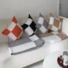 Decorative Pillowcase Luxury Cushion Fleece Pillow Case Letter European Pillow Cover Wool Throw Pillowcases 45x45cm And 65x65cm Available