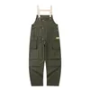 ファッションメンカーゴビブオーバーオーズマルチポケットパンツワークウェア男性ストリートウェアサイズのジャンプスーツs-xxl naom22