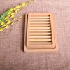 Natural Beech Sound Dish Drain Dusch Badrum Grille Sponge Tvål Hållare behållare Lagringsbricka Dagliga liv Bekväm Train Anti-Slip Handgjorda hushåll Hy0228