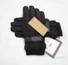 Gants imperméables pour hommes et femmes, impression de lettres à la mode, épais, garde au chaud, Sports de plein air, pur coton