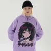 Hip Hop Hoodie Sweatshirt Streetwear Japanische Anime Mädchen Harajuku Hoodie Männer HipHop Japan Cartoon Hoodie Pullover Lose LJ201028