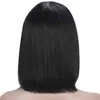 Готов к отправке дешевые короткими париками Price Price Wholale прямые человеческие волосы перуанские боб парики с челкой