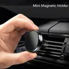 Mini Magnetic Car Mount Holder Air Vent Abs Moversal Universal for iPhone15 Pro Max Samsung Huawei Android Smarthones