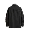 100% de algodão ferramental camisa de manga longa camisa masculina casual casacos casacos menores grandes M-4XL 211110