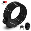 WEST BIKING Vélo Serrure Antivol Sécurité Vélo Accessoires Avec 2 Clés Câble Serrure VTT Vélo De Route Moto Vélo Serrure P0824