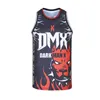 Męskie ciało DMX My Flesh Blood of My Blood B Hip Hop Hat Basketball Jersey Szygowany