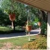 Handgjorda hängande korgar Flowerpot Plant Holder Plant Hanger inomhusvägg hängande planterväxter Holder Basket6907375