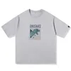 Mannen T-shirts 2021 Mannen Hip Hop T-shirt Streetwear Harajuku Kaki T-shirt Oversize Zomer Korte Mouw T-shirt Losse Katoenen tops Tees