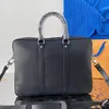 Luxurys Designer Taschen Aktentasche Männer Business Paket S Laptoptasche Leder Handtasche Messenger Hohe Kapazität Schulter Handba251Q