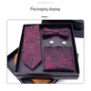 Bow Ties Męskie Business Formal Wear Party Reciszek Pudełko prezentowe moda Square Scalf Scina