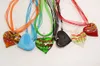 Mischfarbe Schmuck Frauen Party Halskette Herzform Lampwork Glas Murano Perle Halsketten Mode