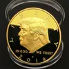 Mode Konstdekoration Donald Trump Minnesmynt - USA: s presidentval Guld och Silver Insignia Metal Craft 4 Styles Partihandel
