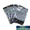 100 Pcs/Lot Stand Up Mylar Foil Bag Glittery Star Self Seal Tear Notch Doypack Réutilisable Refermable Food Coffee Tea Pack