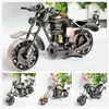 20 Tipo 15 cm Handmade Ferro Vintage Modelo Modelo Motor Figurine Metal Motorbike Prop Boy Presente Garoto Brinquedo Home Office Decor 211108