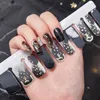 20 Tips Glitter Nail Stickers Sheet Full Wraps Gold Stamping Self Adhesive Nails Art Decals Manicure Tools