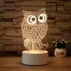Lampe de nuit 3D acrylique bureau veilleuse garçons et filles vacances cadeau lampes décoratives chambre chevet Table lumières