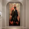 トミー・シェルビー ポートレート ポスターとプリント ピーキー ブラインダー グラフィティ アート キャンバス絵画 壁に家の装飾用 フレームなし