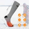 Chaussettes de sport chauffantes pour l'hiver, rechargeables, électriques, étanches, alimentées par batterie, équipement de ski de Camping pour temps froid