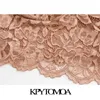 KPYTOMOA Kadınlar Seksi Moda Dantel Bralette Kırpılmış Tank Üst Vintage Backless Ayarlanabilir İnce Kayış Kadın Camis Chic Tops 210625