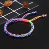 Boho Evil Eye Beaded Charm Bracelets for Women Men Rope Summer Barefoot Anklets Jewelry