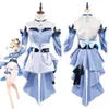 Genshin Impact Qin Cosplay Costume Maillots de bain Tenues Halloween Carnaval Costume Y0903