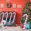6st / set Julkanor Juldekoration för hem utomhus uppblåsbara Canes Ballonger Julgran Ornament 2022 Barngåva 211104