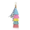 Bohemia Multilayer Colorful Tassel Shell Key Ring Purse Handbag Hanging Wall Hang Decor Fashion Jewelry Will and Sandy