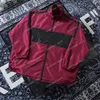 21SS Męskie kobiety Designers Kurtki Paris Wiatrówka Strip List Oversize Odzież Streetwear Płaszcze Odzieży Z Długim Rękawem Mężczyźni Odzież Wine Red M-2XL