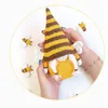 Bumble Bee Summer gonks gonks de pelúcia Decoração de Natal Bumblebee Girflower Gnomos sueco Home Farmhouse Kitchen Decor