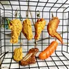 Keychains Fried Chicken Simulation Food Keychain French Fries Drumstick Nuggets Key Chain Restaurant Client Gift Chef Cook Keyring Miri22