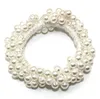 Newwoman Big Pearl العصابات الشعر حزب هدية الكورية نمط الشعر العلاقات scrunchies الفتيات حاملي ذيل حصان المطاط الفرقة hiraccessories rre11408