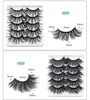 5 pares de 25mm 5d Mink Cabelos Falsos Eyelashes Eye Eye Lashes Extensões em 8 Edições 5D88