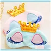 Masks Vision Care Health & Beautycrown Blinder Winker Mask Padded Eyeshade Rest Relax For Sleep Eye Er Travel Cartoon Long Eyelashes St148 D