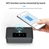 BT200 BT19 NFC 블루투스 5.0 수신기 3.5mm AUX 어댑터 자동 켜기 / 끄기 무선 4.2 자동차 오디오 수신기