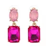 10 Colors Shiny Crystal Dangle Earrings Brincos Charm Rhinestone Drops Earring Fashion Wedding Jewelry