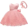 Bébé filles robe nouveau-né vêtements princesse pour la première 1ère année anniversaire noël Costume infantile fête Q0716