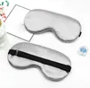 Heißer Verkauf doppelseitige Kunstseide anpassende Augenmaske weiche Seide Schattierung Schlaf Reise Augenmasken DB554