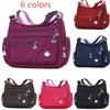 Fashion Women Shoulder Messenger Bag Nylon Oxford Lightweight Waterproof Zipper Package Large Capacity Travel Crossbody Bag Diagonal Mom Casual