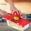 Éplucheur de pommes de terre Carotte Carotte Graqueur Dicer Outil de cuisine Débranchissage Food Fruit Légumes Trancheur Trancheuse avec lame en acier inoxydable XDH0369 T03