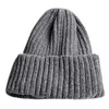 Beanies dames winter warme chenille fluweel fluwelen beanie hoed ribbed gebreide vaste kleur schedel