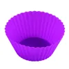 Silikon Muffin Cake Cupcake Cup kalıp kasası Bakeware Maker kalıp tepsisi